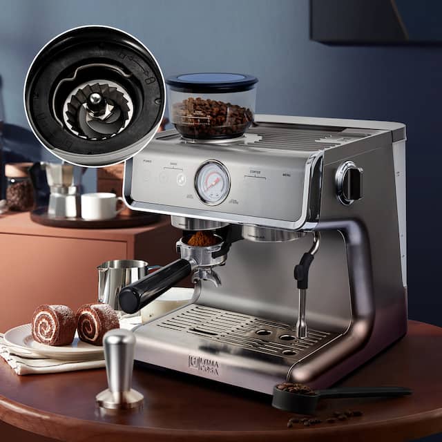 Ultima Cosa Coffee Machine Presto Bollente Espresso Maker with Grinding ...