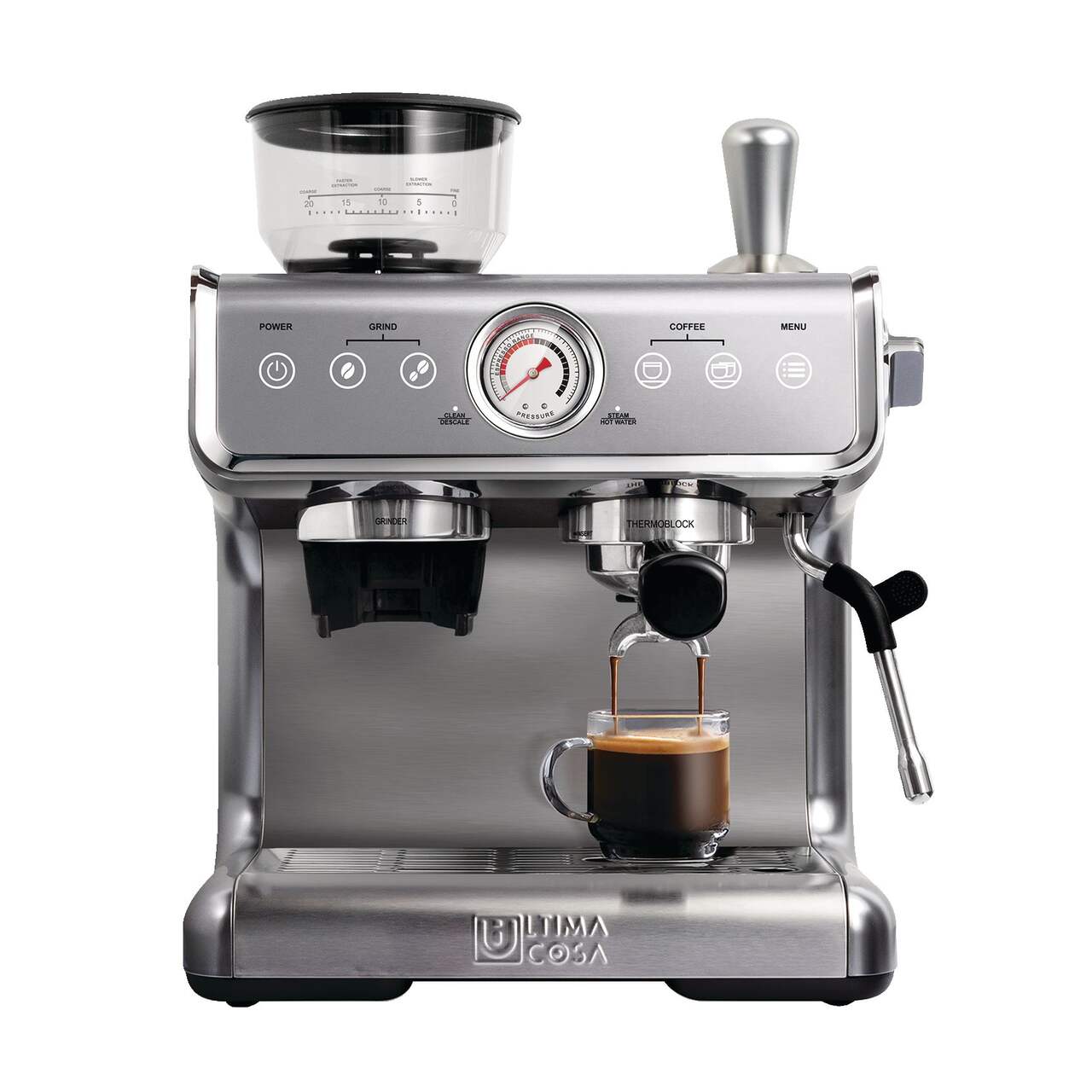 Machine à espresso Ultima Cosa Bollente Presto avec moulin à café