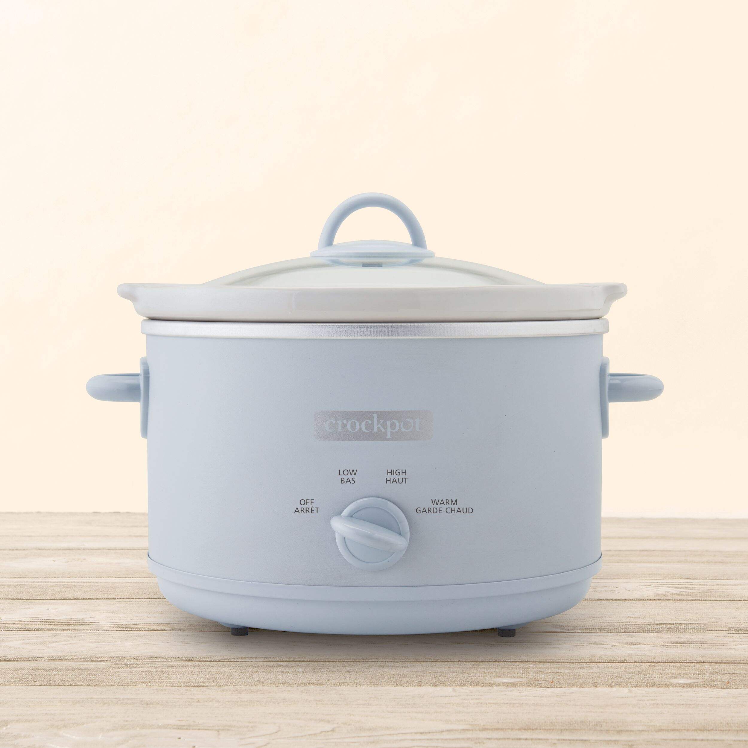 CrockPot Manual Stoneware Slow Cooker, 4.5qt, Blue Canadian Tire