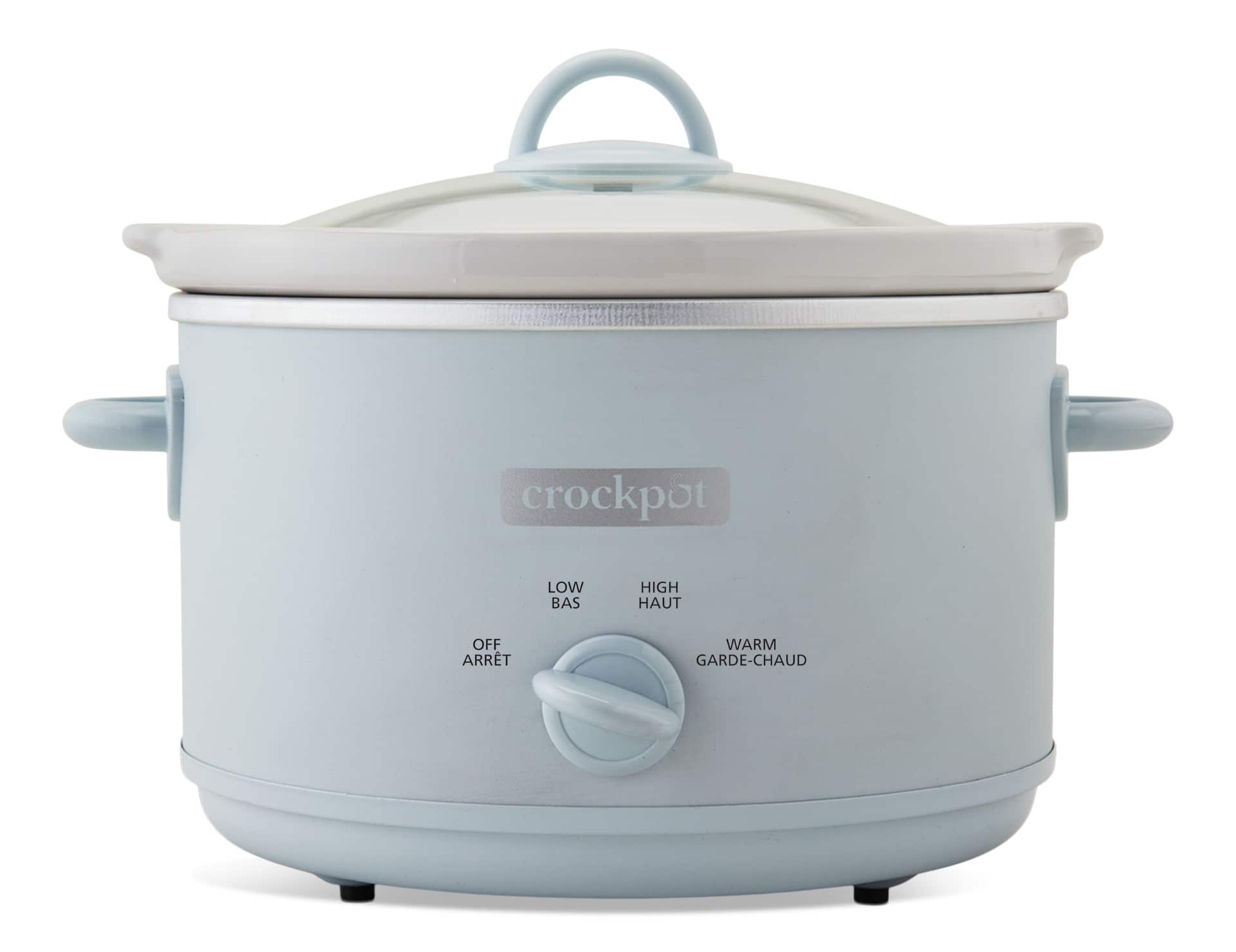 Crock-Pot Manual Stoneware Slow Cooker, 4.5-qt, Blue