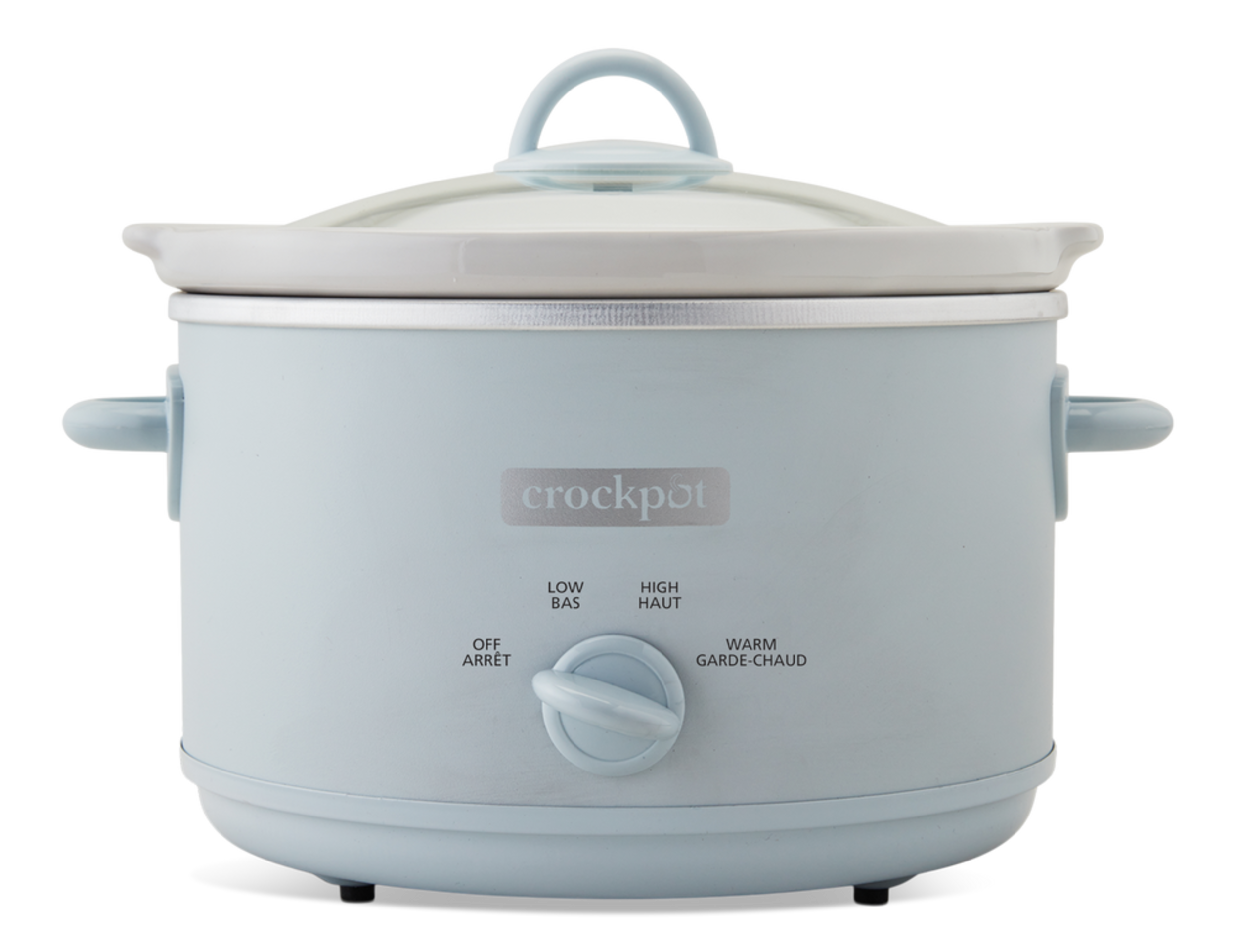 Crock-Pot Manual Stoneware Slow Cooker, 4.5-qt, Blue Front_Flat