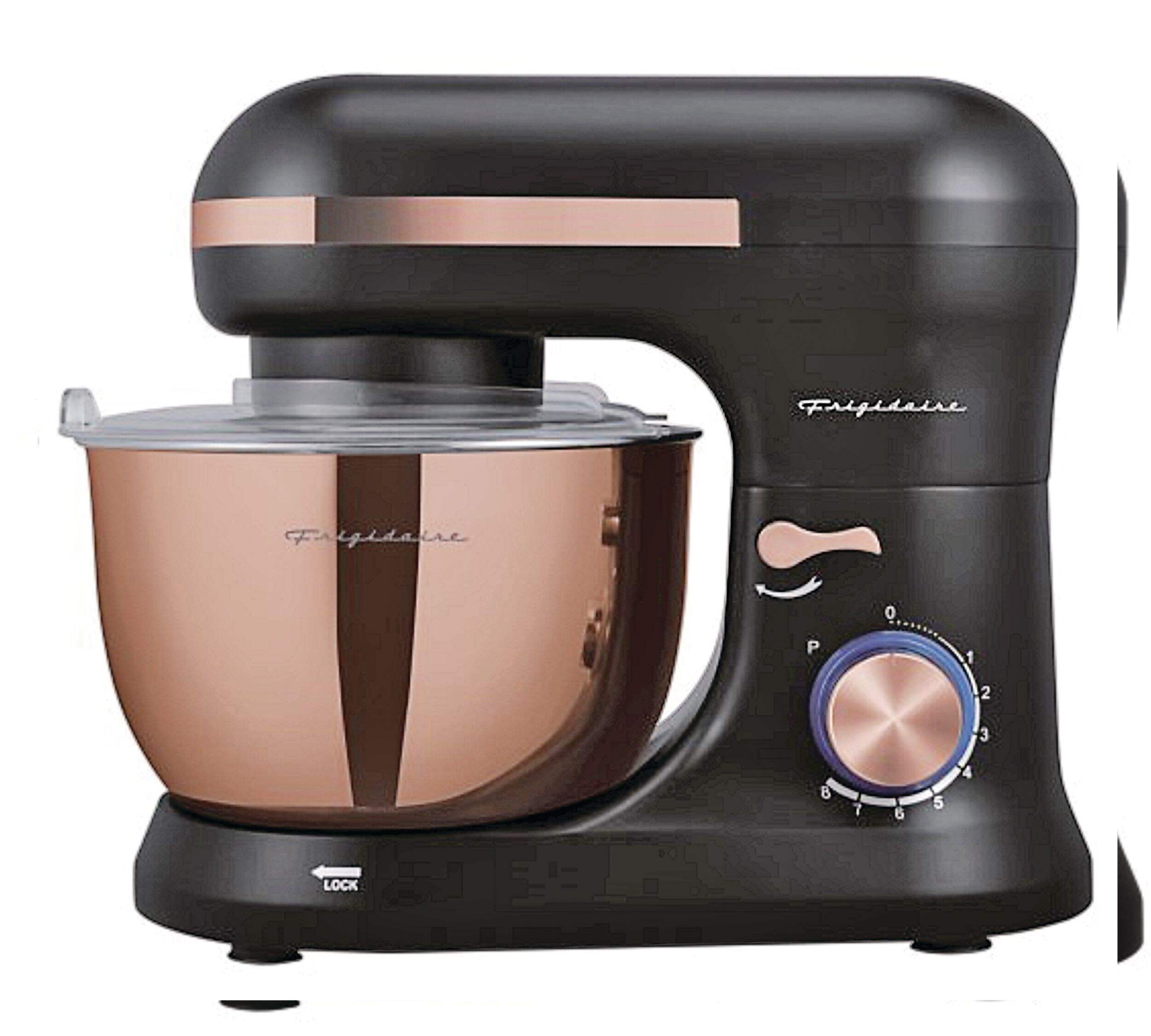 Batteur sur socle Frigidaire avec accessoires, 120 V, noir et or rose, 4,5 l Side_Left