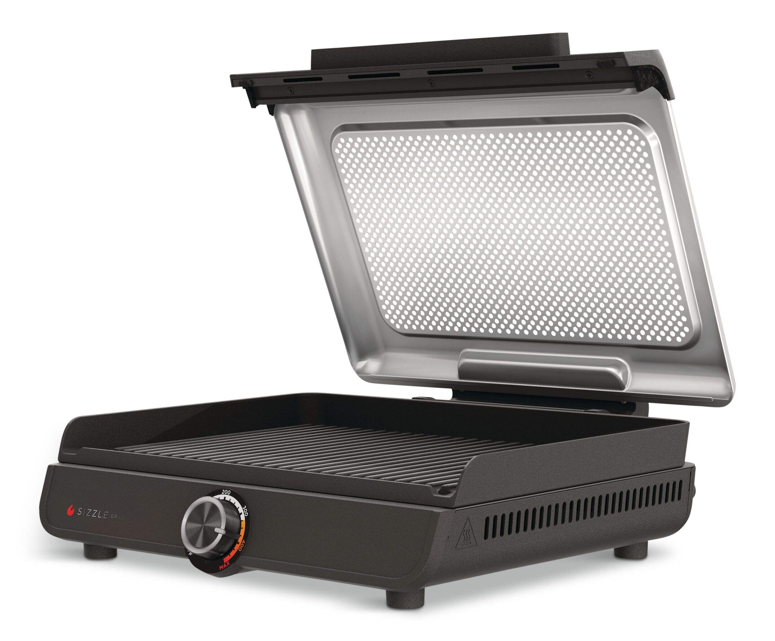 Ninja Sizzle Smokeless Indoor Grill Front_Three_Fourths_Angled_Left