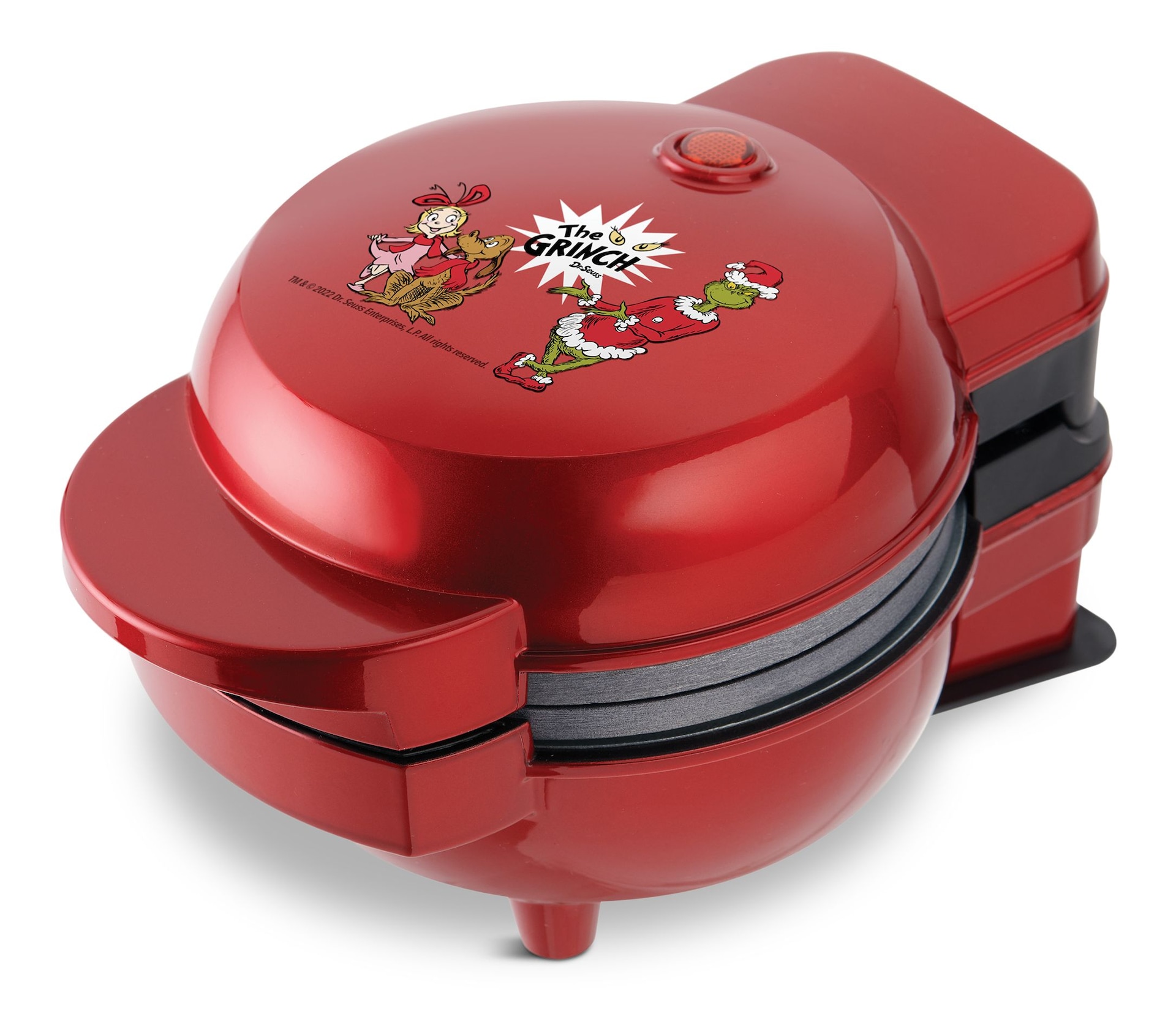 Grinch NonStick Mini Waffle Maker and Griddle, Red Canadian Tire