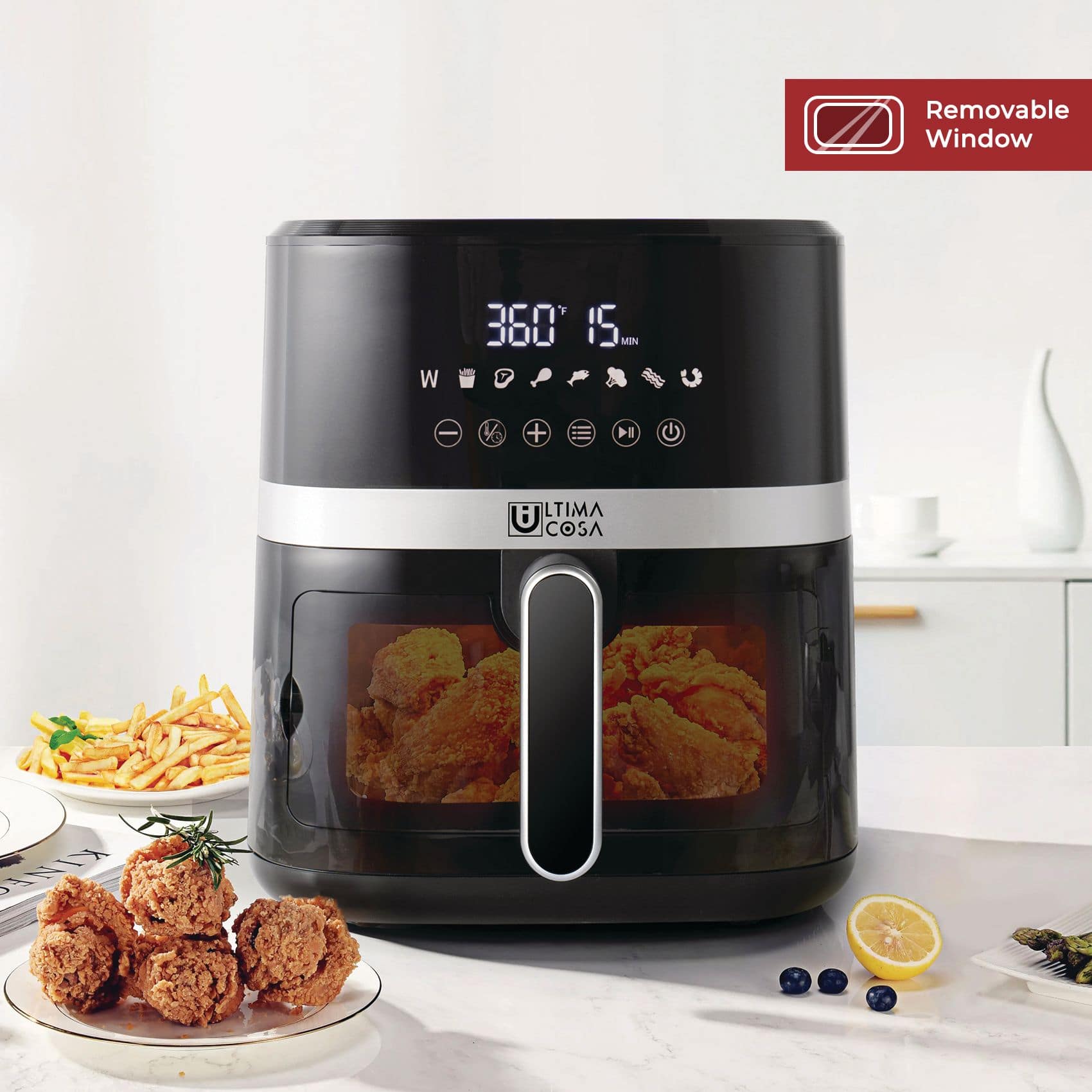 Air fryer deals with glass window