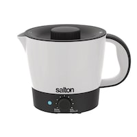 Salton BPA-Free Multipot Cooker with Built-in Strainer, White Front_Elevated