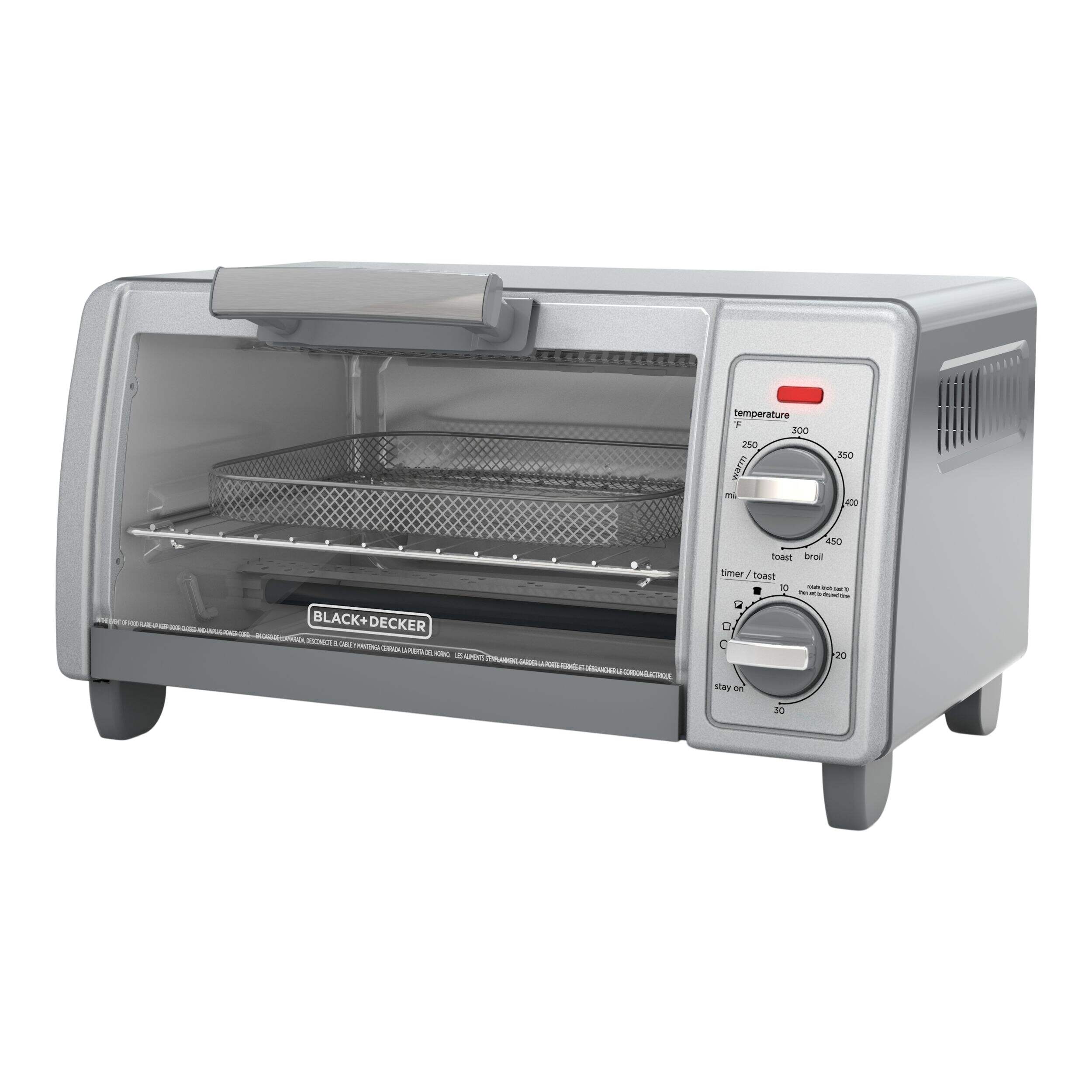 Four grille-pain en acier inoxydable Black & Decker, 4 tranches Front_Angled_Left