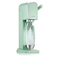 Soda Stream Arte with Dishwasher Safe Bottle, Mint Green Front_Angled_Right