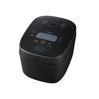 Zojirushi Induction Heating Rice Cooker, Black, 10 cups Front_Three_Fourths_Angled_Left