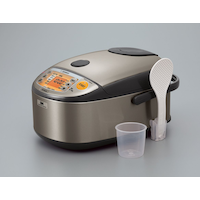 Zojirushi Induction Heating System Rice Cooker with Lid, Brown, 10-cups Front_Angled_Left