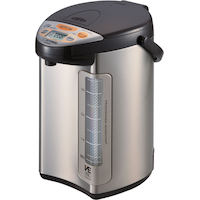 Zojirushi Stainless Steel VE Hybrid Water Boiler/Kettle & Warmer, 4-L Front_Three_Fourths_Angled_Left
