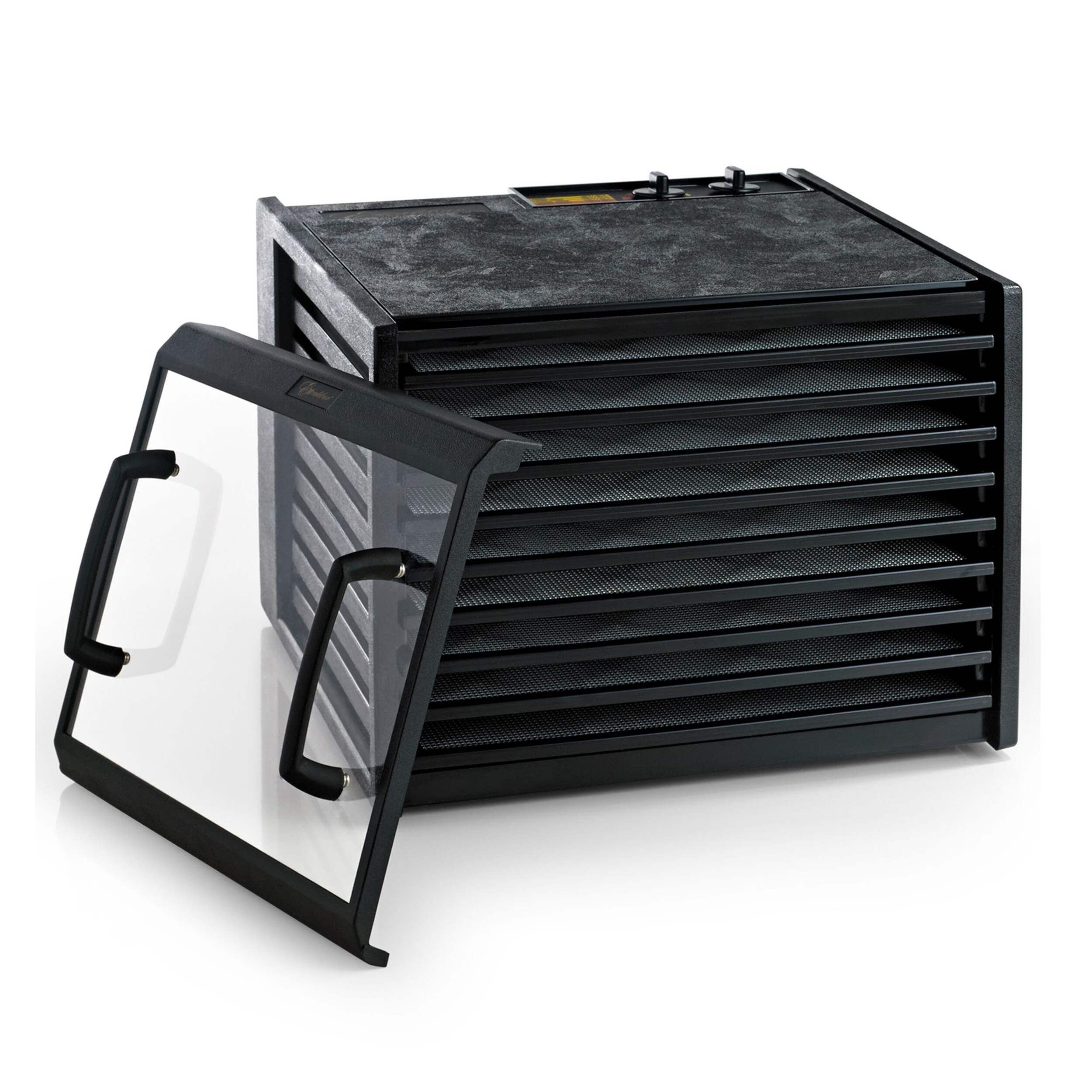 Excalibur 9-Tray Food Dehydrator with Timer & Clear Door Front_Angled_Right