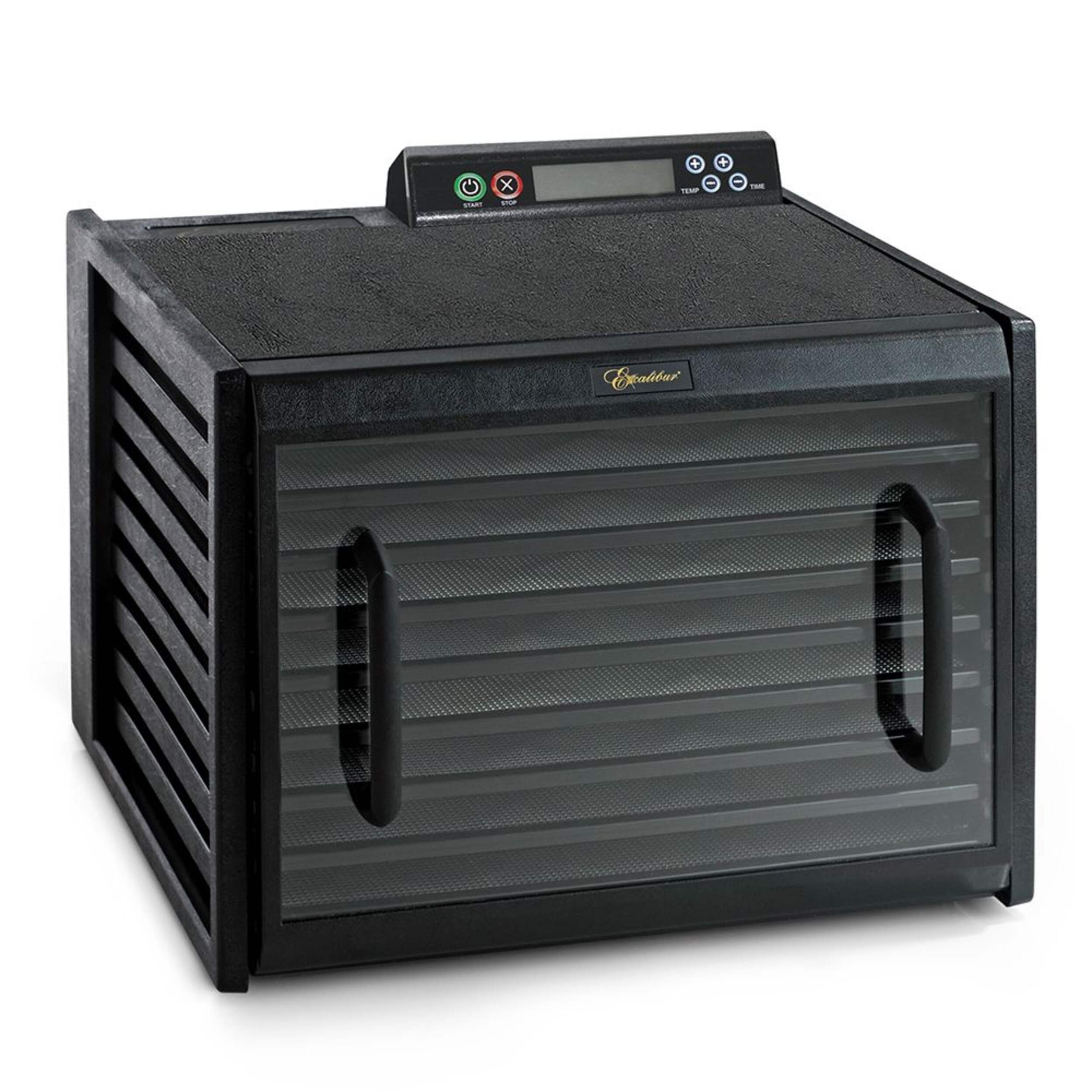 Excalibur 9-Tray Digital Food Dehydrator, Timer & Window Front_Angled_Right