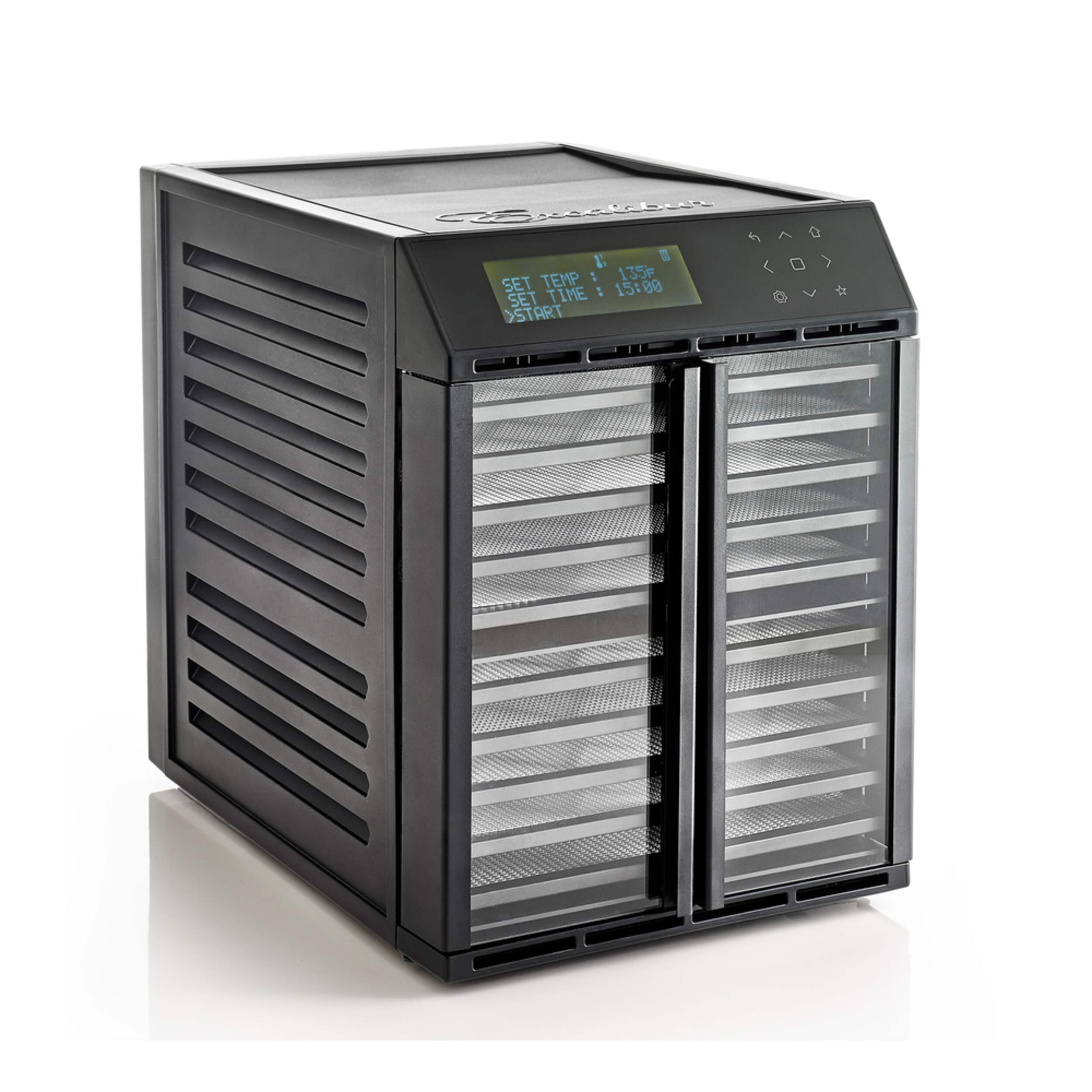 Excalibur 10-Tray Digital Food Dehydrator, Timer & Window Front_Three_Fourths_Angled_Right