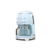 Smeg 50's Retro Style Programmable 10-Cup Drip Coffee Maker, Assorted Colours Front_Three_Fourths_Angled_Left