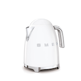 Smeg 50s 1400W Retro Style Fix Temperature Electric Countertop Kettle, White, 1.7-L Front_Three_Fourths_Angled_Left