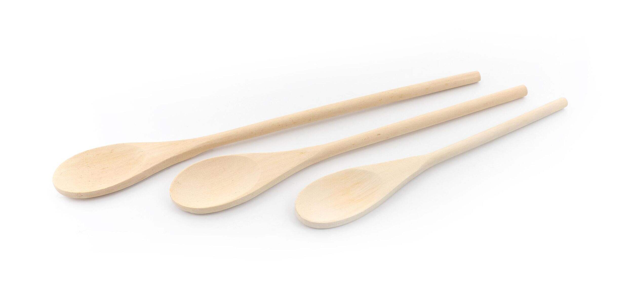 Wooden Spoon Set, 3-pc Front_Three_Fourths_Angled_Left
