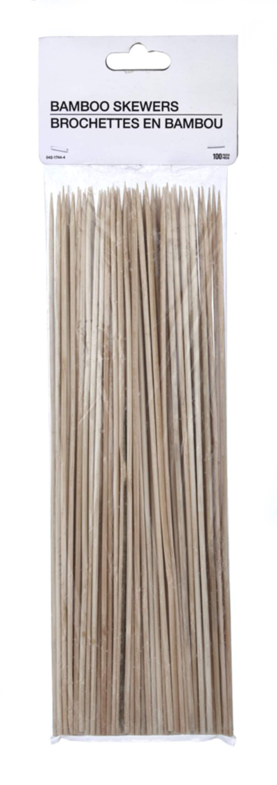 Bamboo Skewers, 11.8-in, 100-pk Front_Flat