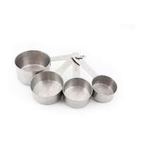 Stainless Steel Measuring Cup Set, 4-pc Overhead_Plunge