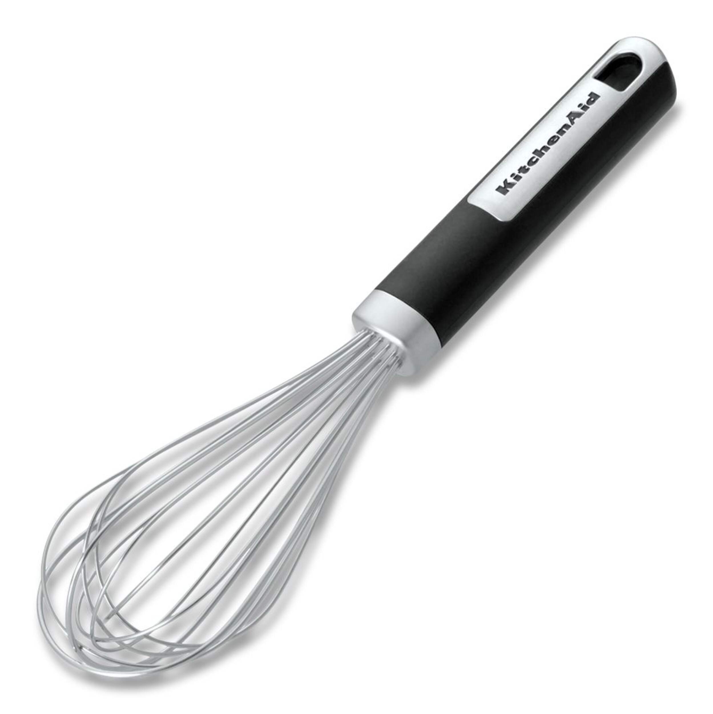 KitchenAid Utility Whisk, Black 10-in Front_Angled_Left