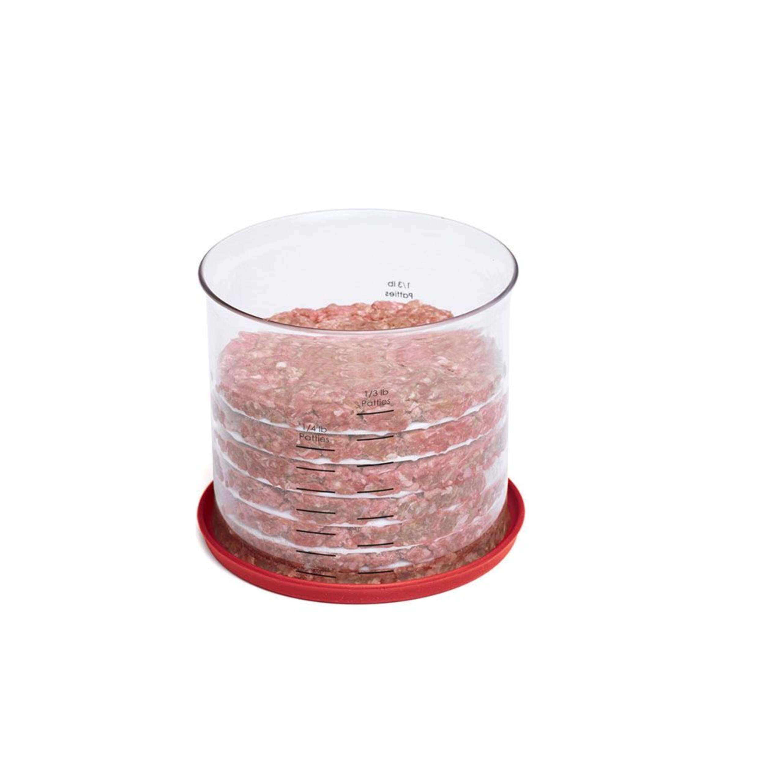 Starfrit Hamburger Stacker with Airtight Lid Front_Elevated