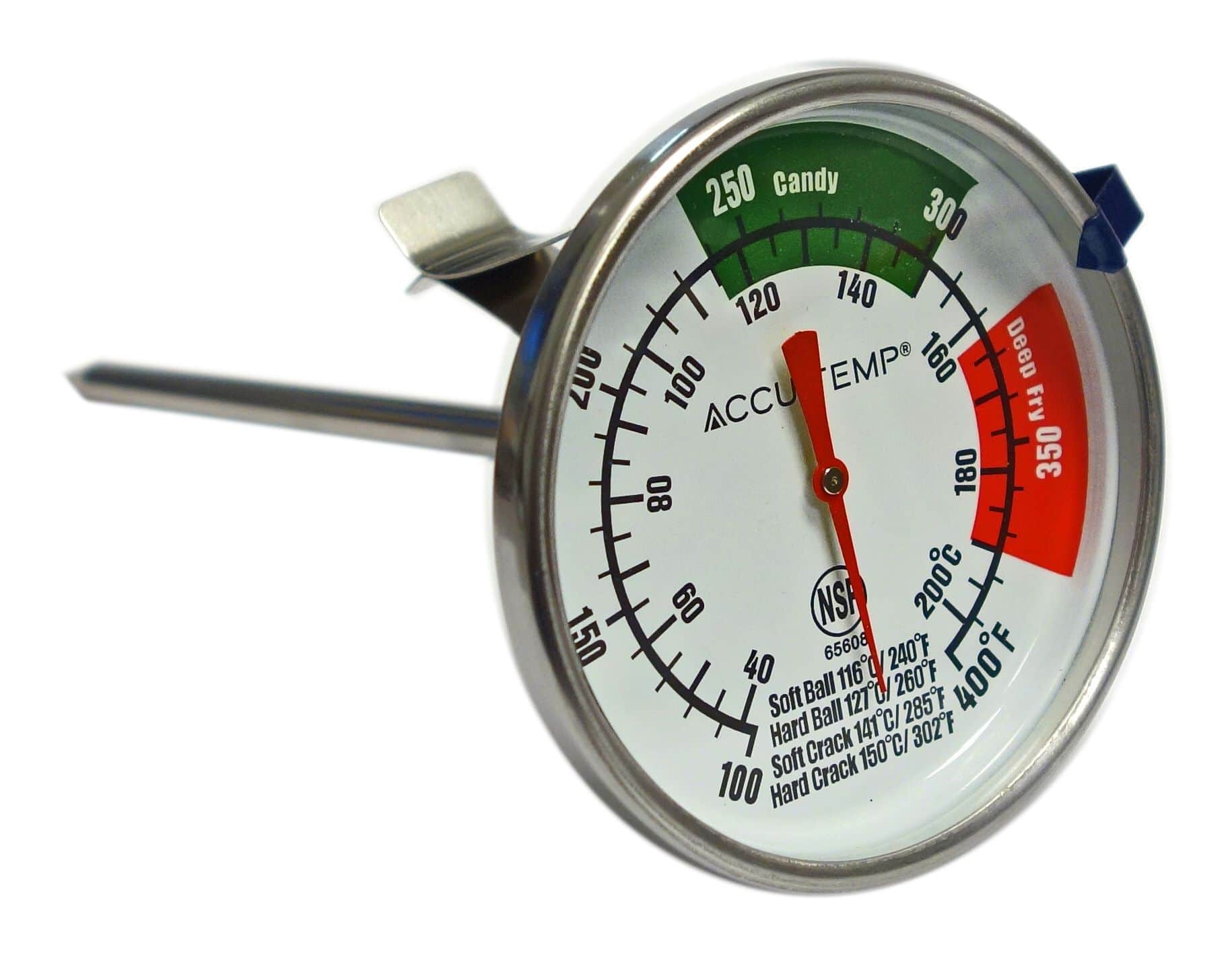 Thermomètre à sucre, longueur 30 cm, indication jusqu'à +180°C