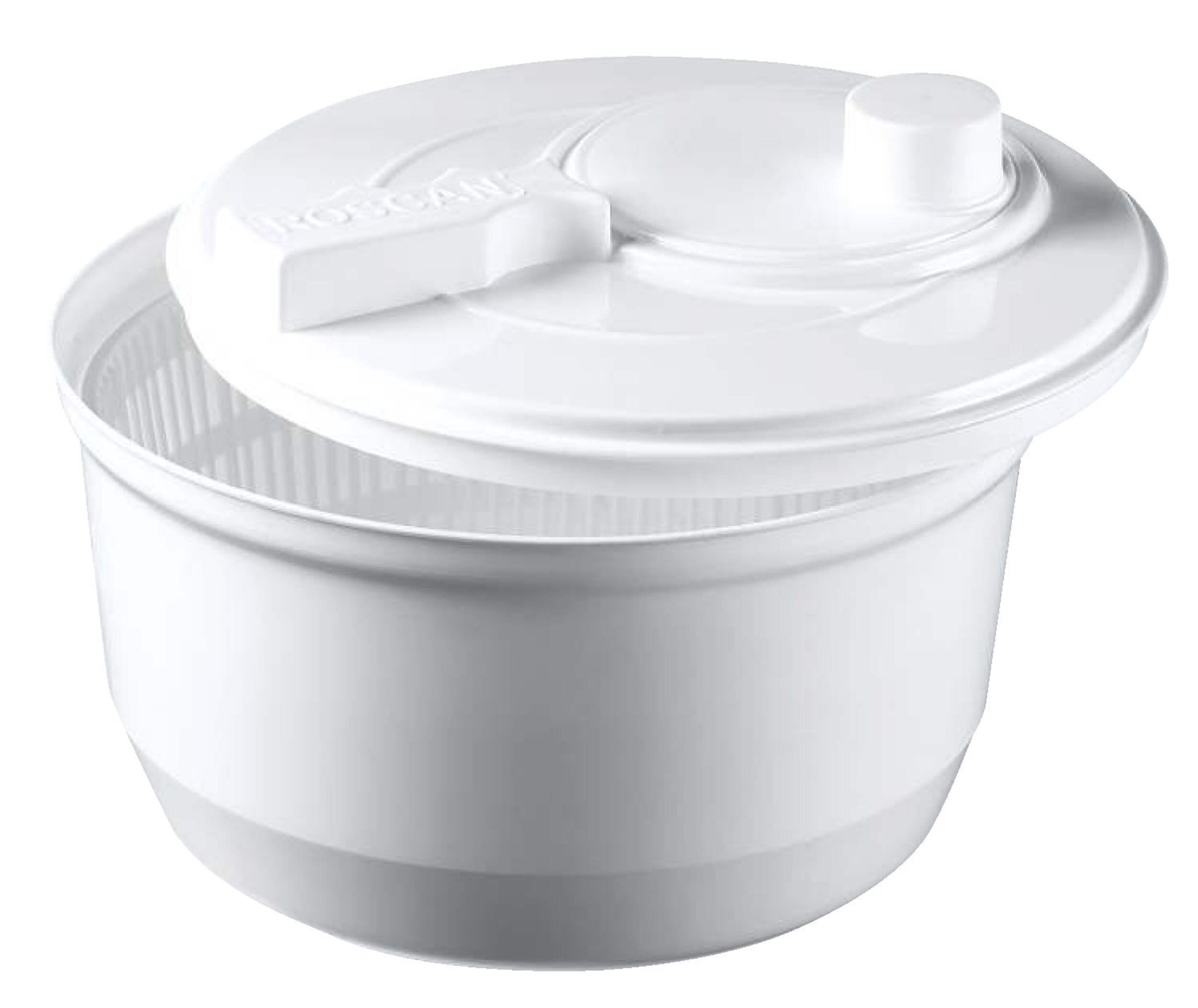 Plastic Salad Spinner Front_Angled_Left