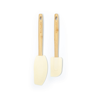 KitchenAid Wooden Spatulas with Silicone Head, 2-pc Front_Flat