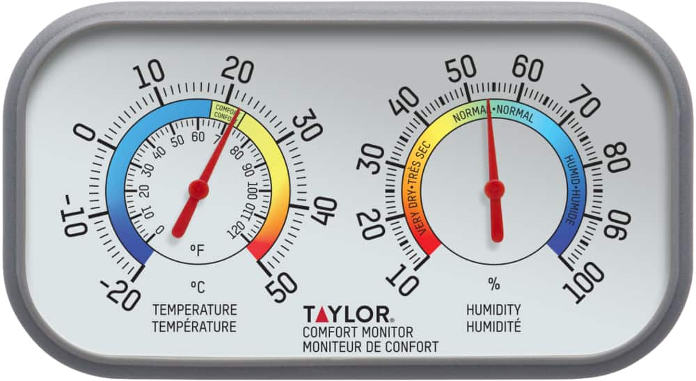 Thermomètre et hygromètre d'intérieur numérique de haute précision, moniteur  de température et d'humidité, indicateur thermo-hygromètre (2 pièces)