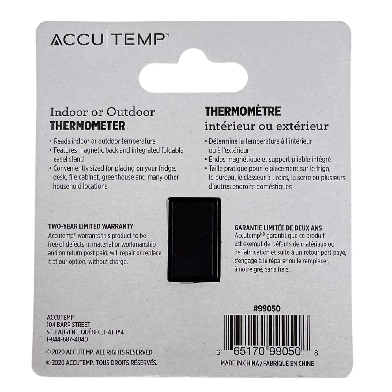 Mini thermomètre analogique Accu-Temp