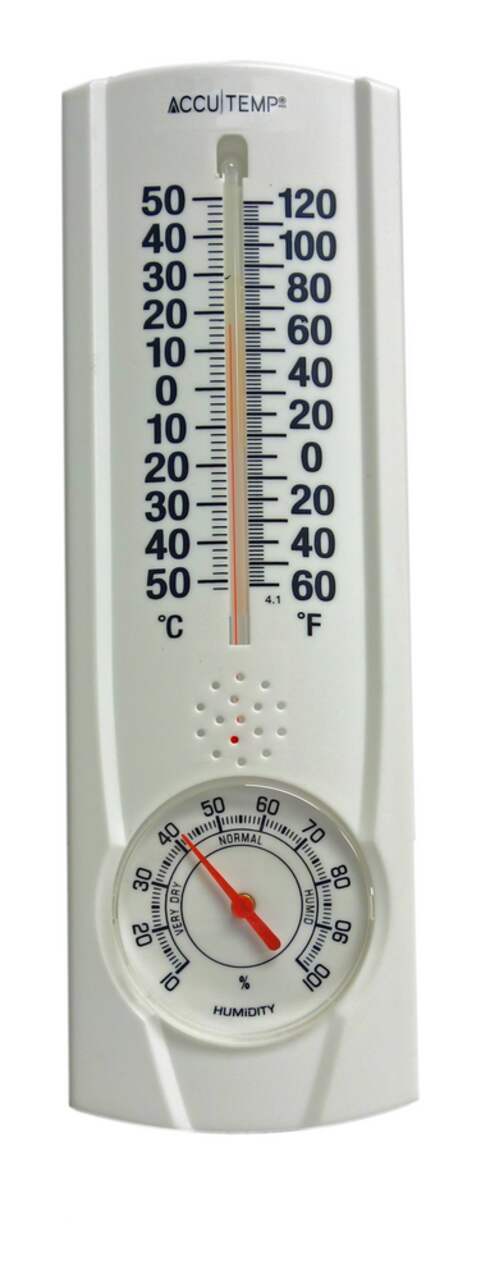 Window Thermometer Temperature Indoor/Outdoor Dial Round Suction On Windows