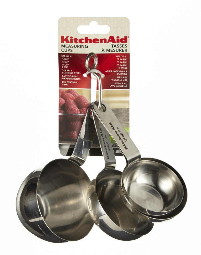 KitchenAid Stainless Steel Measuring Cups, 4pc Canadian Tire
