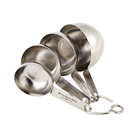 KitchenAid Stainless Steel Measuring Cups, 4-pc Front_Angled_Left