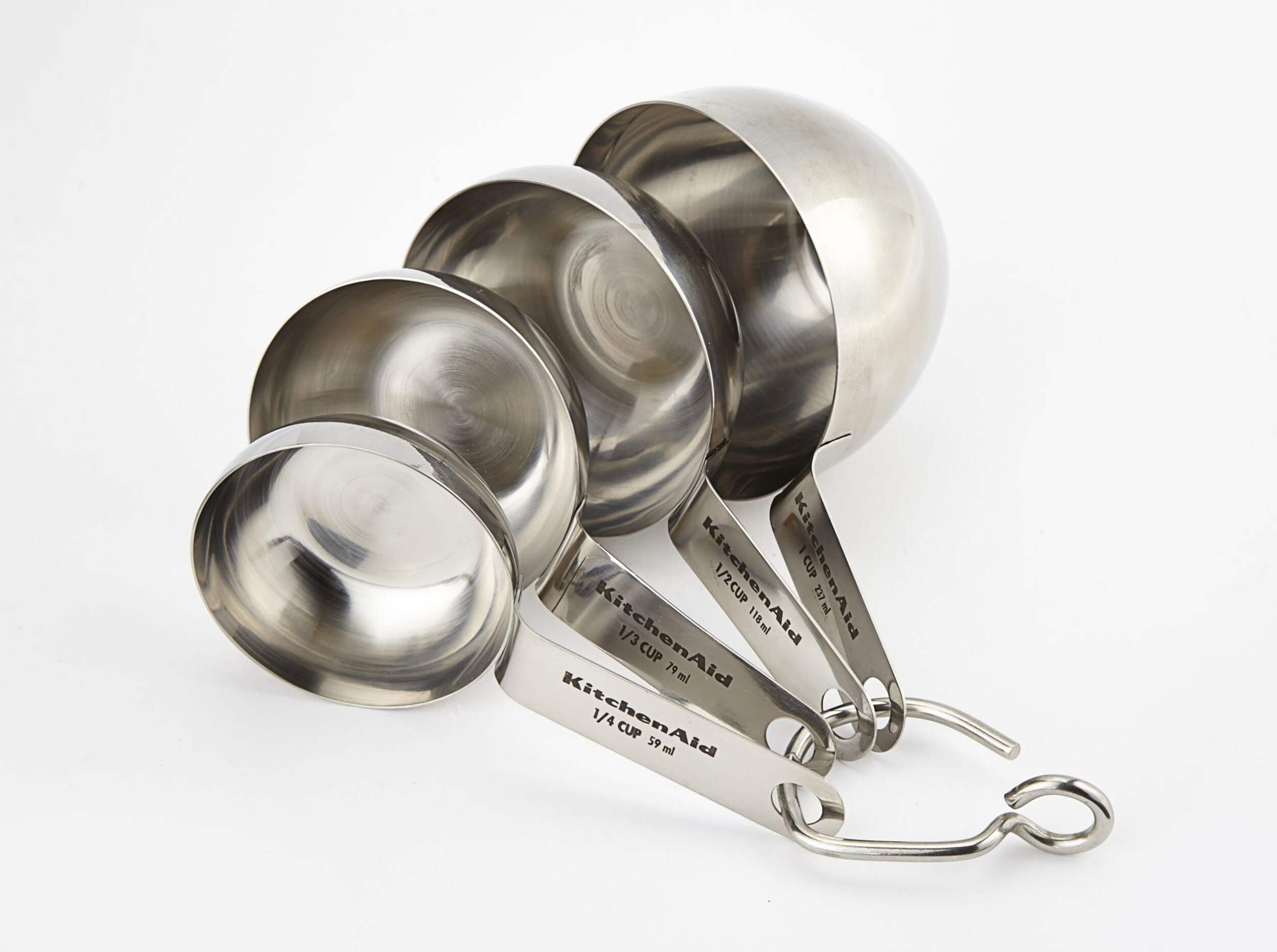 KitchenAid Stainless Steel Measuring Cups, 4-pc Front_Angled_Left