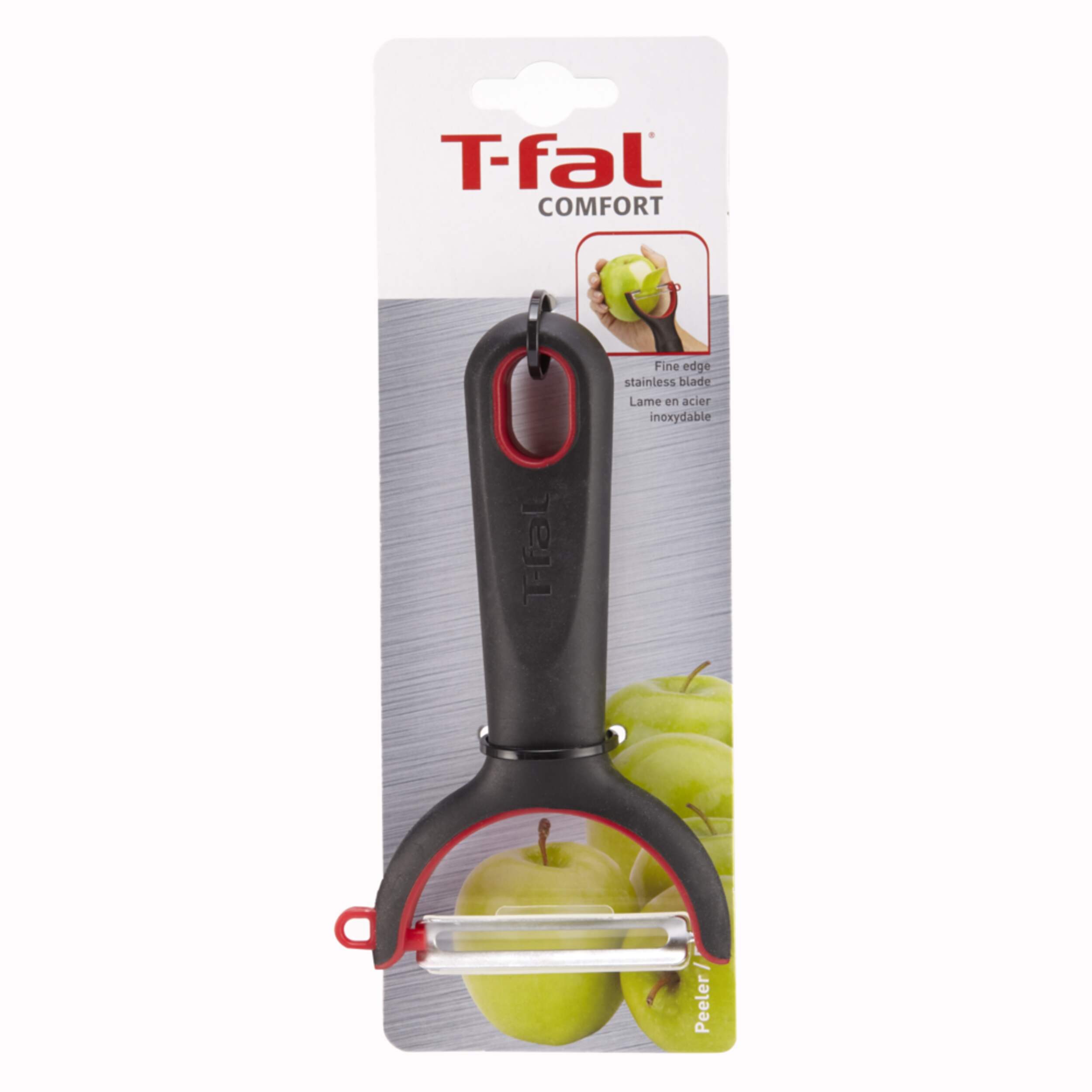 T-fal Stainless Steel Y Shaped Peeler Front_Flat