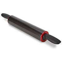 T-fal Non-Stick Plastic Rolling Pin with Weighted Barrel, 21 x 2.6-in Front_Angled_Left