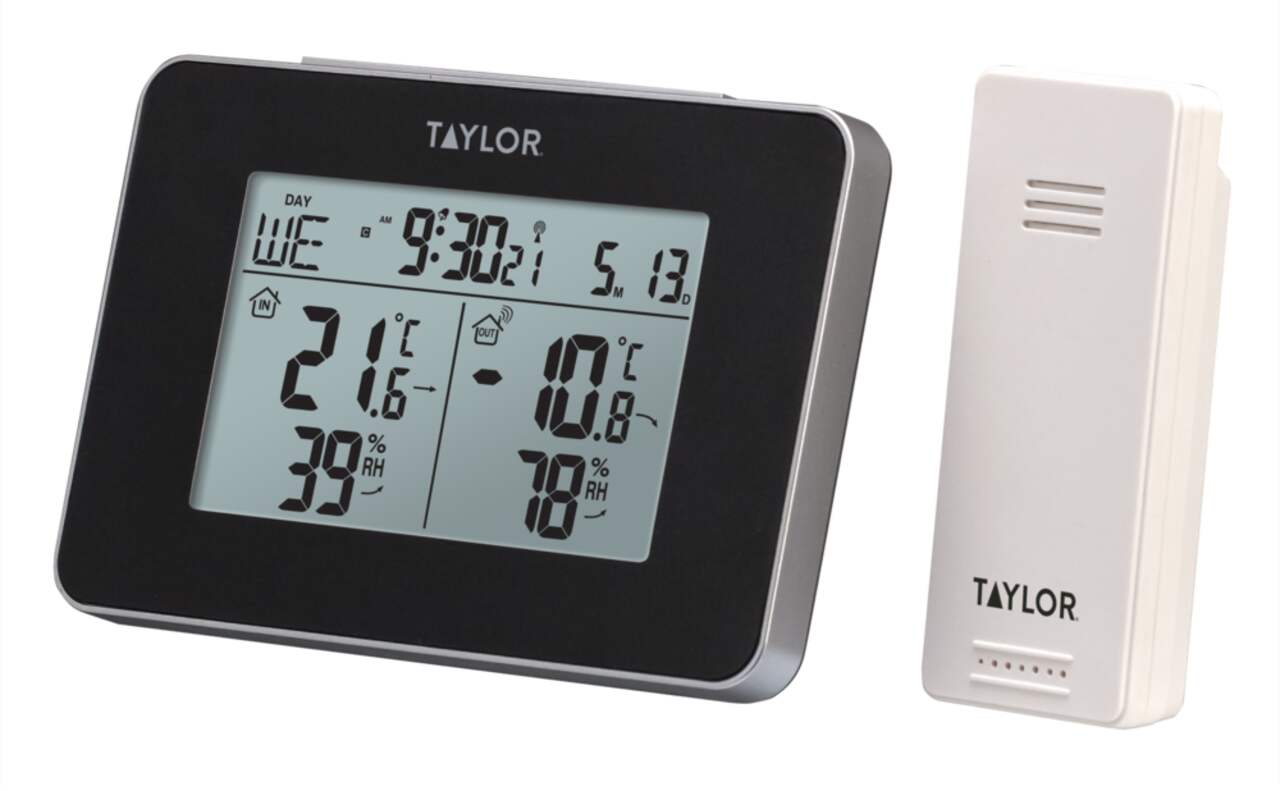 Station météorologique sans fil Taylor intérieur/extérieur, thermomètre  numérique