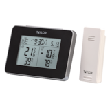 Taylor Indoor Outdoor Thermometer, Wireless Weather Station, Digital, LCD, Remote Sensor Front_Angled_Left