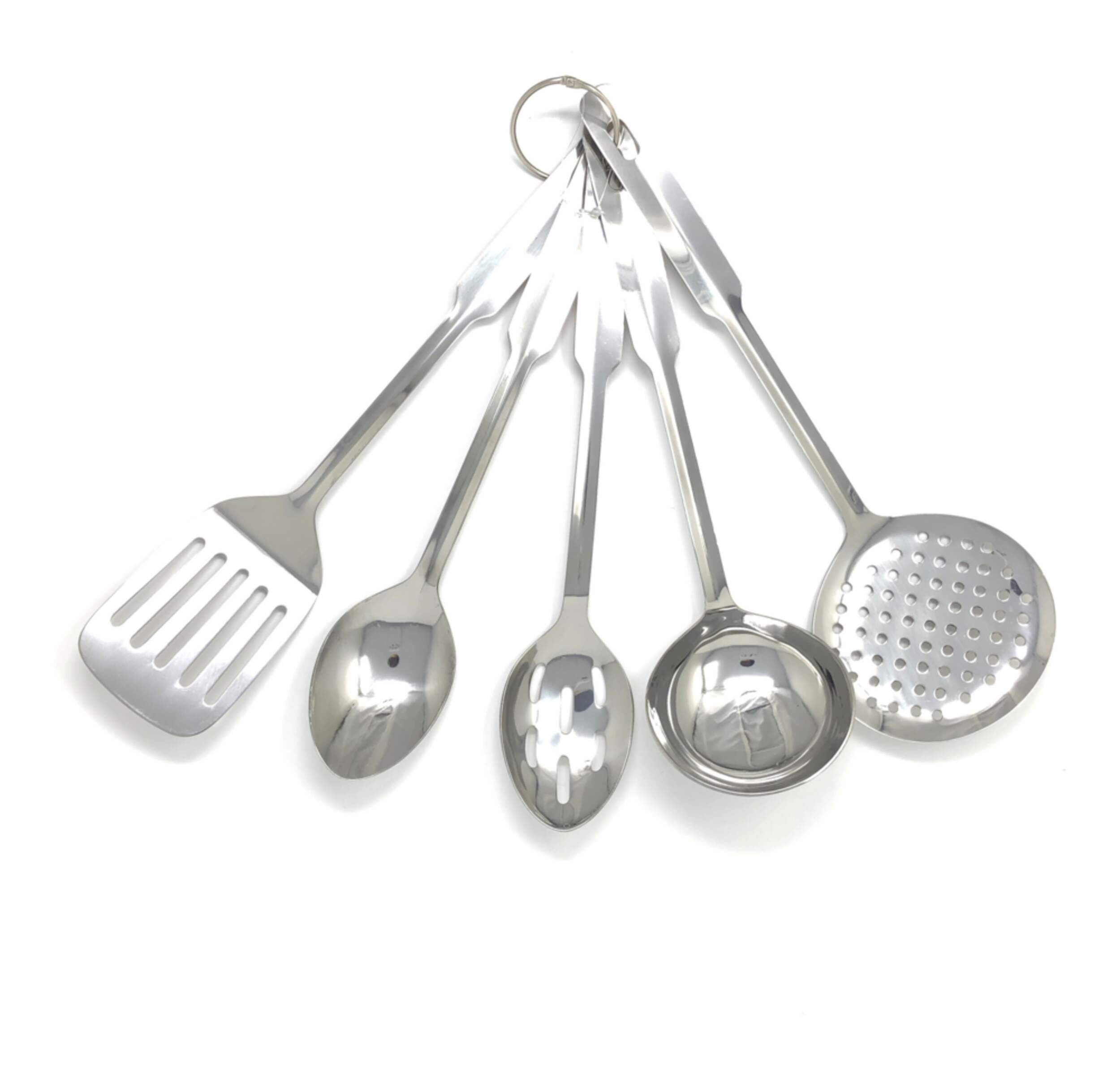 MASTER Chef Stainless Steel Tool Set, 5-pc Overhead_Flat