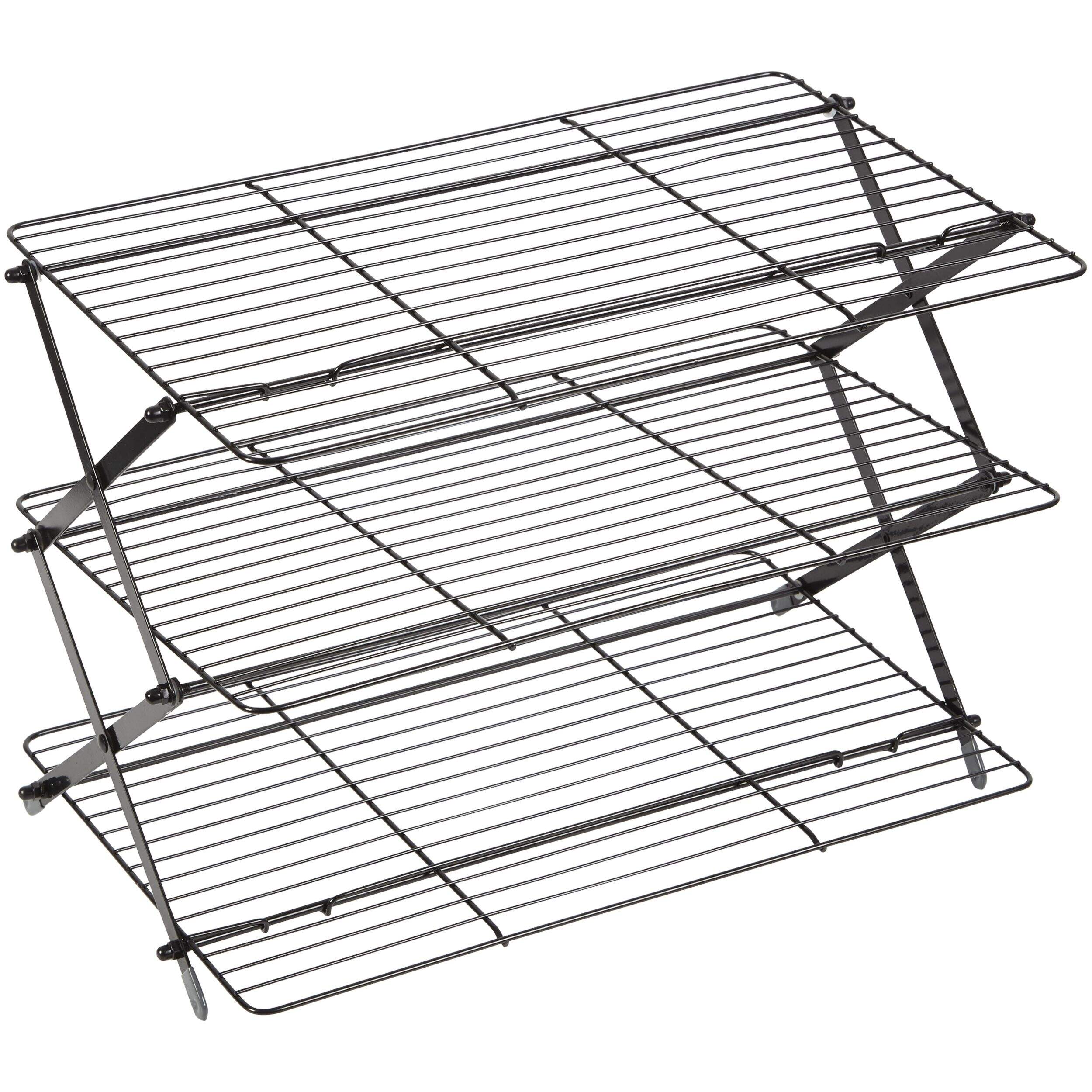 Wilton 3-Tier Non-Stick Cast Iron Cooling Rack, 17-in x 10-in Front_Angled_Right