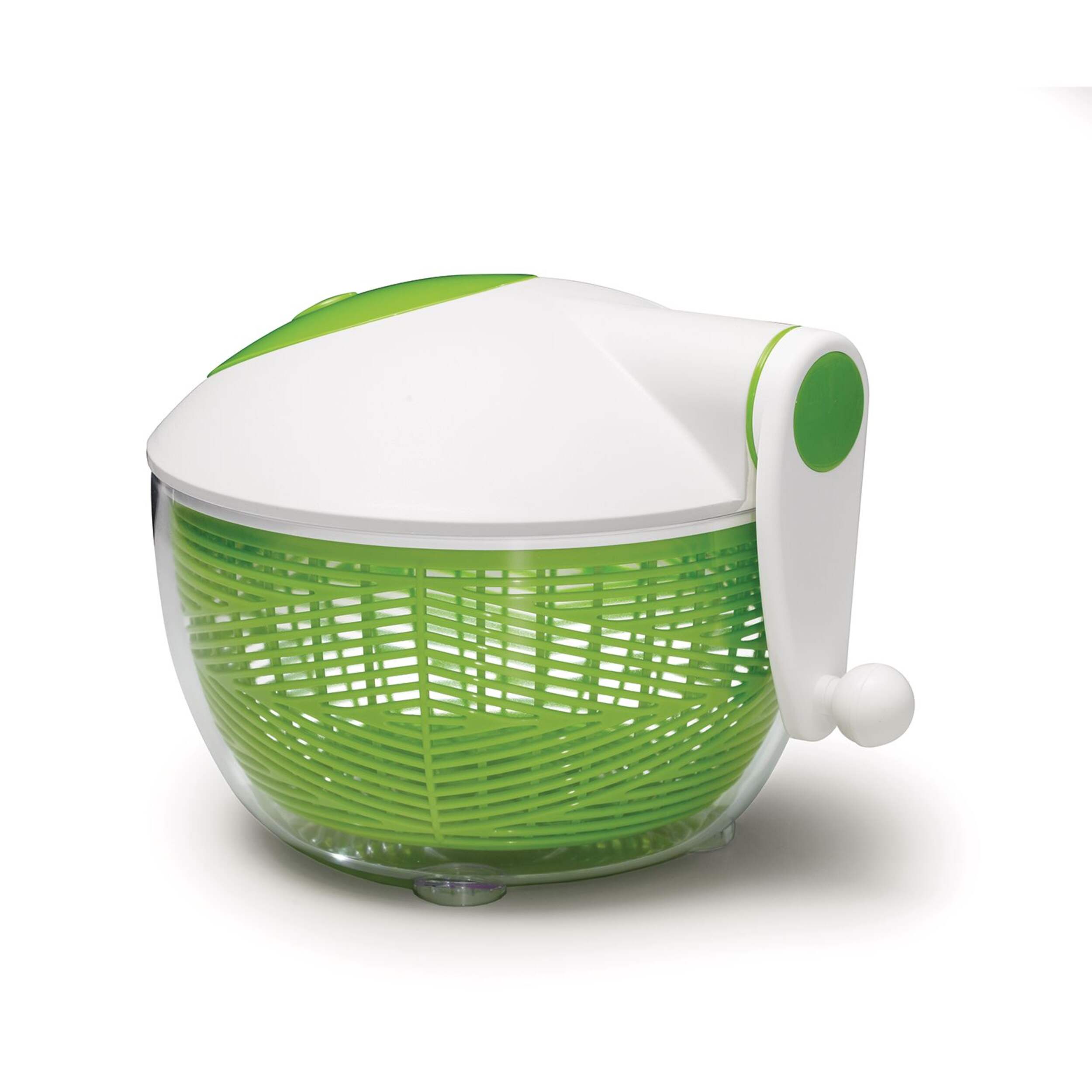 Starfrit Pull Handle Salad Spinner Front_Angled_Left