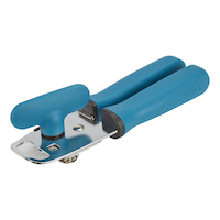 T-fal Gear Stainless Steel Can Opener, Teal Front_Angled_Left