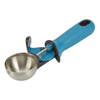 T-fal Trigger Stainless Steel Ice Cream Scoop Front_Angled_Left
