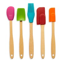 Mini Wooden Tool Set with Silicone Heads, 5-pc Overhead_Flat