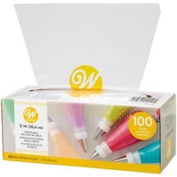 Wilton Disposable Decorating Piping Bags, 12-in (30.48 cm), 100-pk Front_Angled_Left