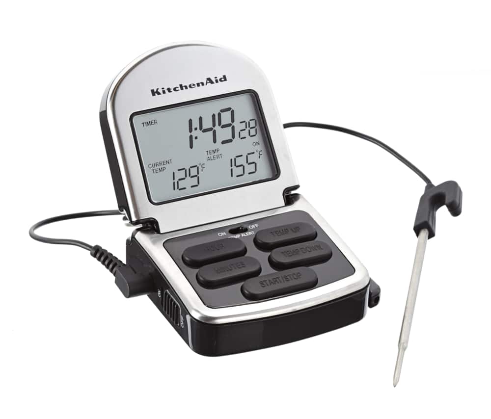 KitchenAid Backlit Instant Read Digital Thermometer 1 Inch LCD Display Black 