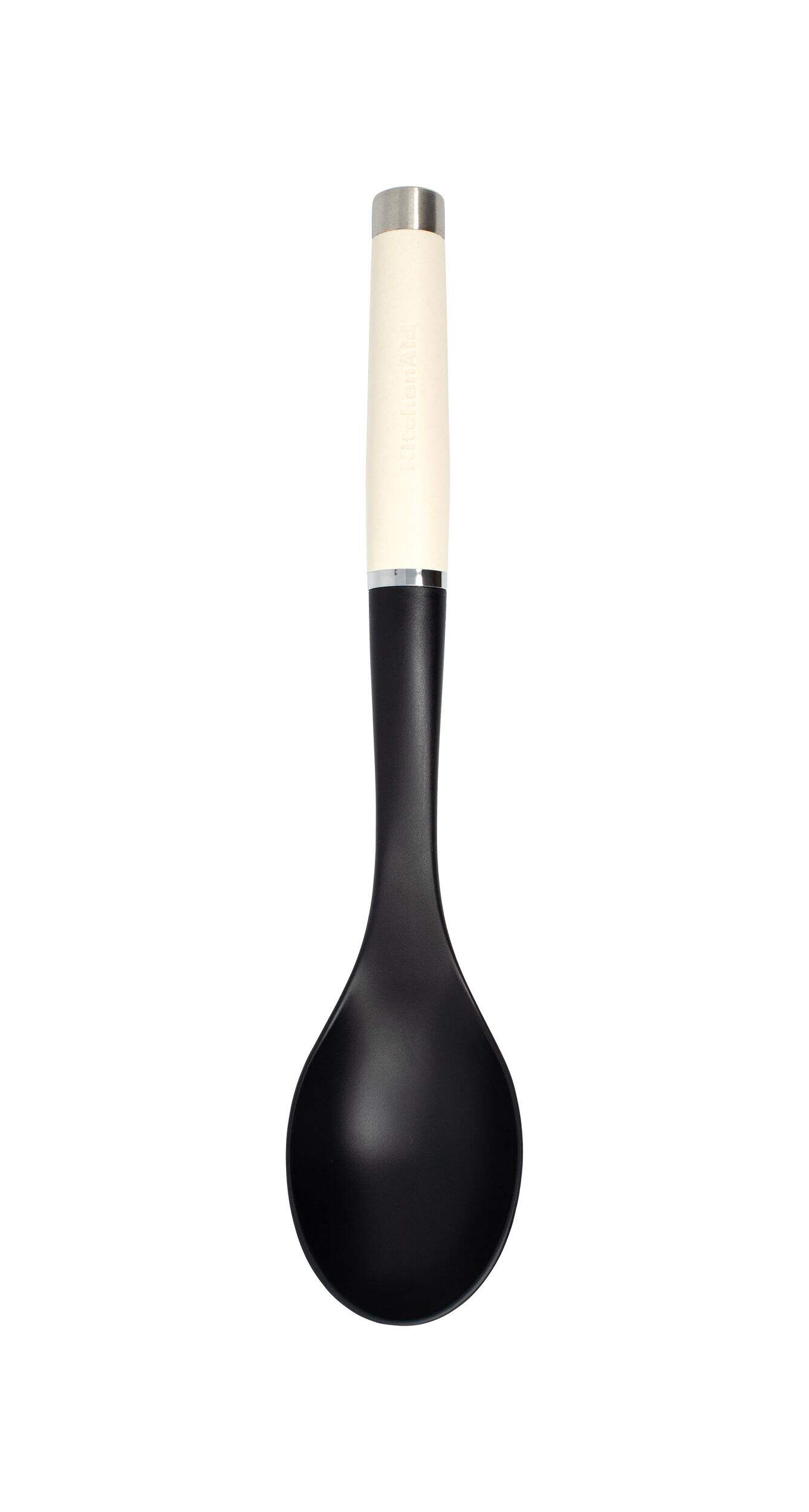 KitchenAid Gourmet Nylon Basting Spoon, Black Front_Flat