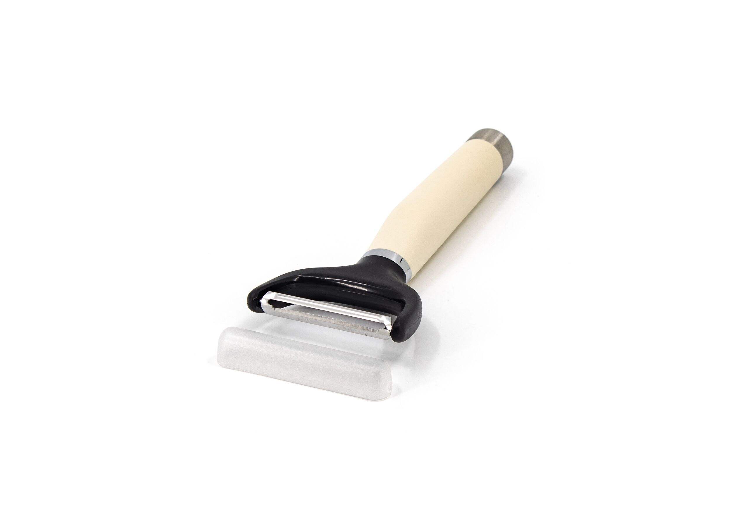 KitchenAid Gourmet Stainless Steel Y-Shaped Peeler, Black Front_Angled_Left