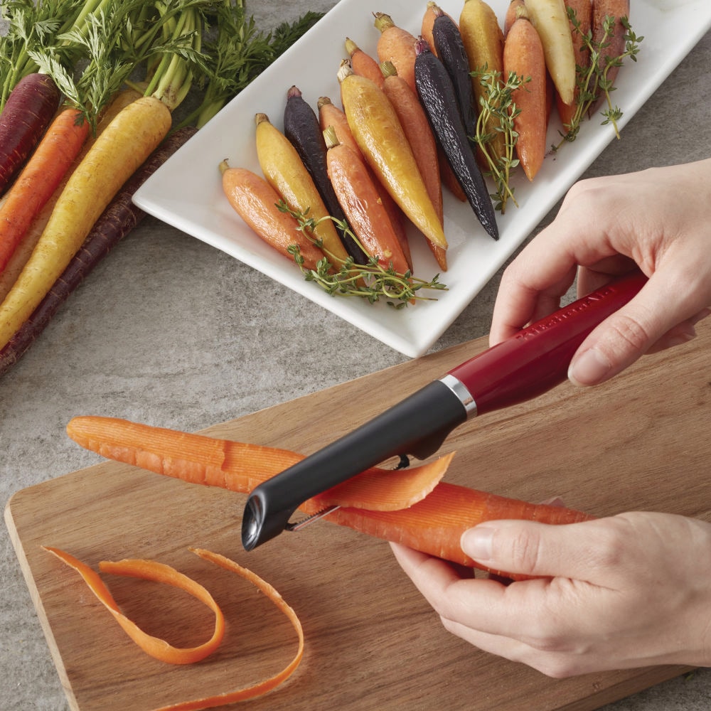 KitchenAid Gourmet Stainless Steel Euro Peeler, Red Canadian Tire