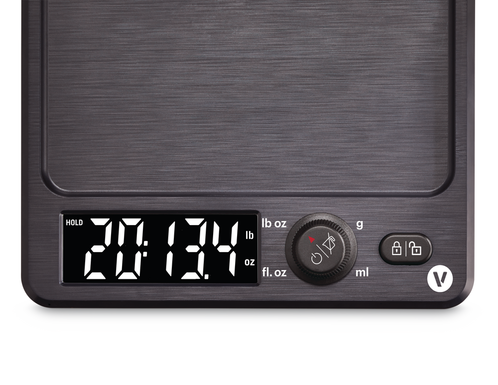 Vida by PADERNO Kitchen Scale with Backlit Digital Display, 22lb